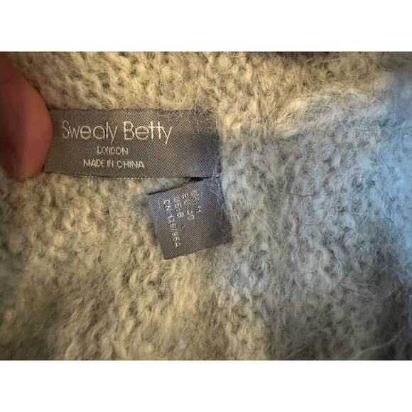 Sweaty Betty Alpaca Mohair Blend Hoodie Heather Gray Size M ScandiStyle - Picture 5 of 8